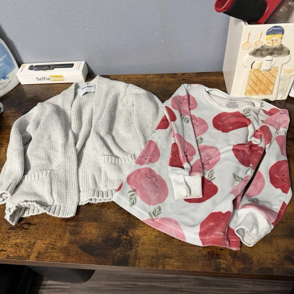 Baby Girl's Clothing Lot Size 3T Fall Winter Basics Bundle Cute Clothes 7 Pieces